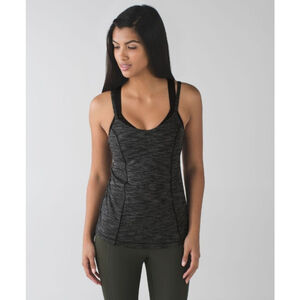 Lululemon Gray Black Tank Top S